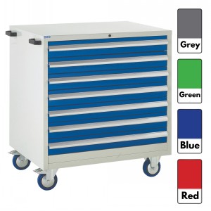Euroslide Storage Cabinet Mobile 7 Drawers